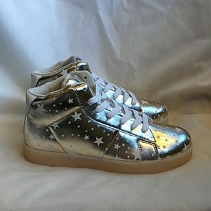 LED Gold/White Adult Lighting Shoes